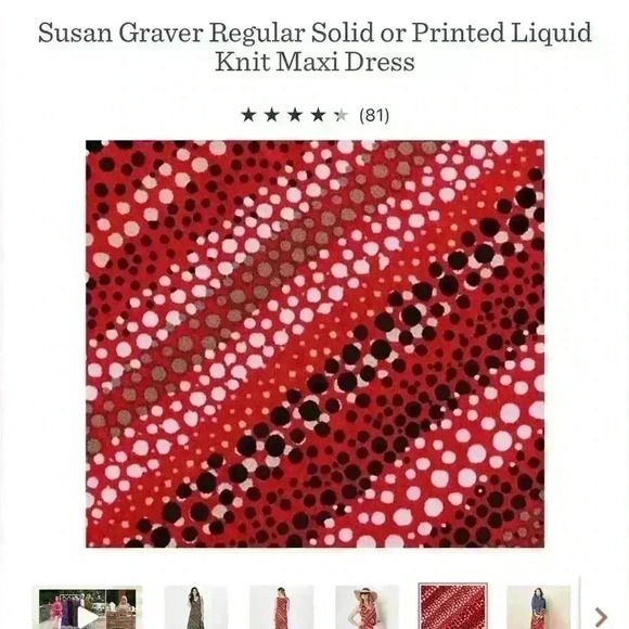 Susan Graver Regular Solid or Printed Liquid Knit Maxi Dress Size L A374129 - Picture 9 of 9